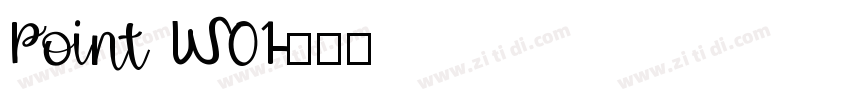Point W01字体转换